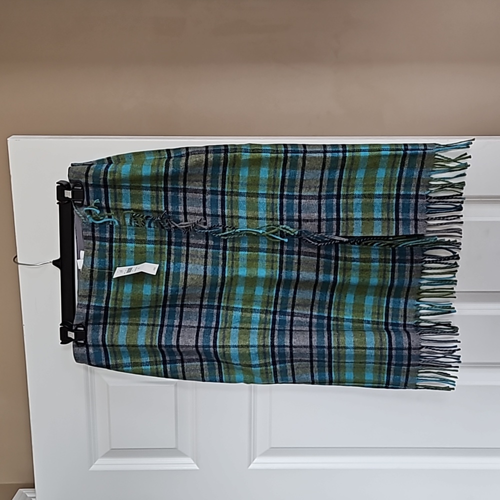 J. Jill faux wrap skirt with fringe. Size 6